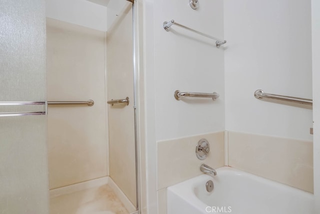 4714 Larwin Ave, Cypress, CA 90630 - bathroom featuring a garden tub and a shower