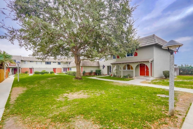 4714 Larwin Ave, Cypress, CA 90630 - view of front facade with a front lawn and stucco siding