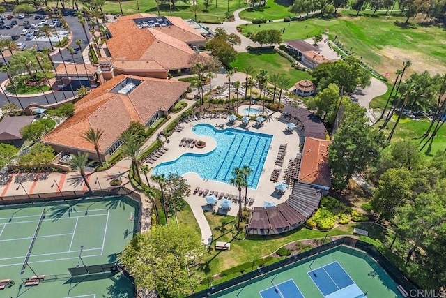 31135 Gleneagles Dr, Temecula, CA 92591 - drone / aerial view of a pool