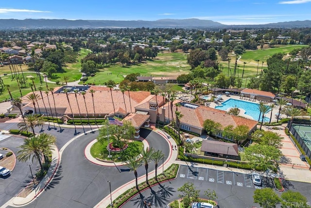 31135 Gleneagles Dr, Temecula, CA 92591 - aerial overview of property's location with a mountainous background and nearby suburban area