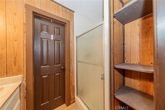 58632 Rainbow Dr, North Fork, CA 93643 - bathroom with a shower stall and vanity