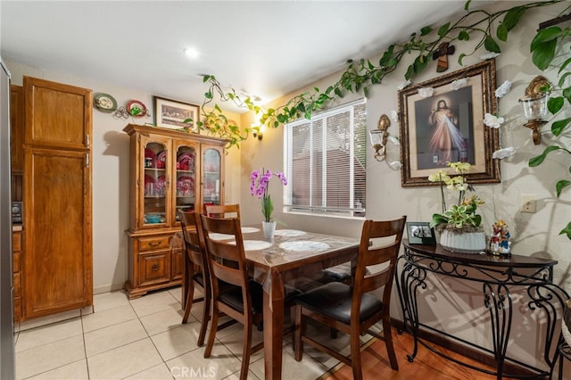 26166 Alpine Ln, Twin Peaks, CA 92391 - dining room featuring light tile patterned flooring