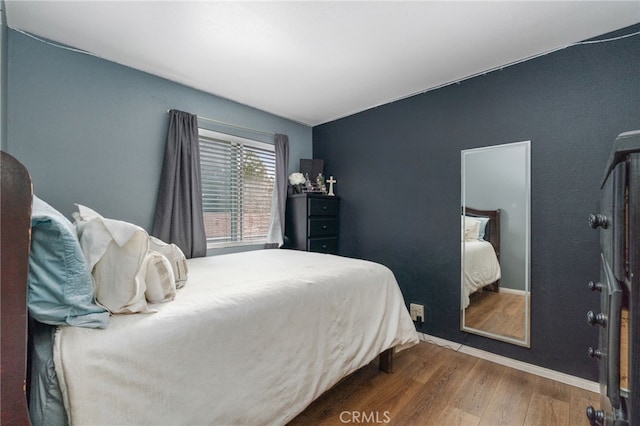 26166 Alpine Ln, Twin Peaks, CA 92391 - bedroom with wood finished floors and baseboards