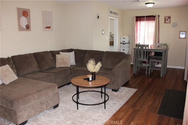 3820 Apache Ave, Bakersfield, CA 93309 - living room featuring wood finished floors and baseboards