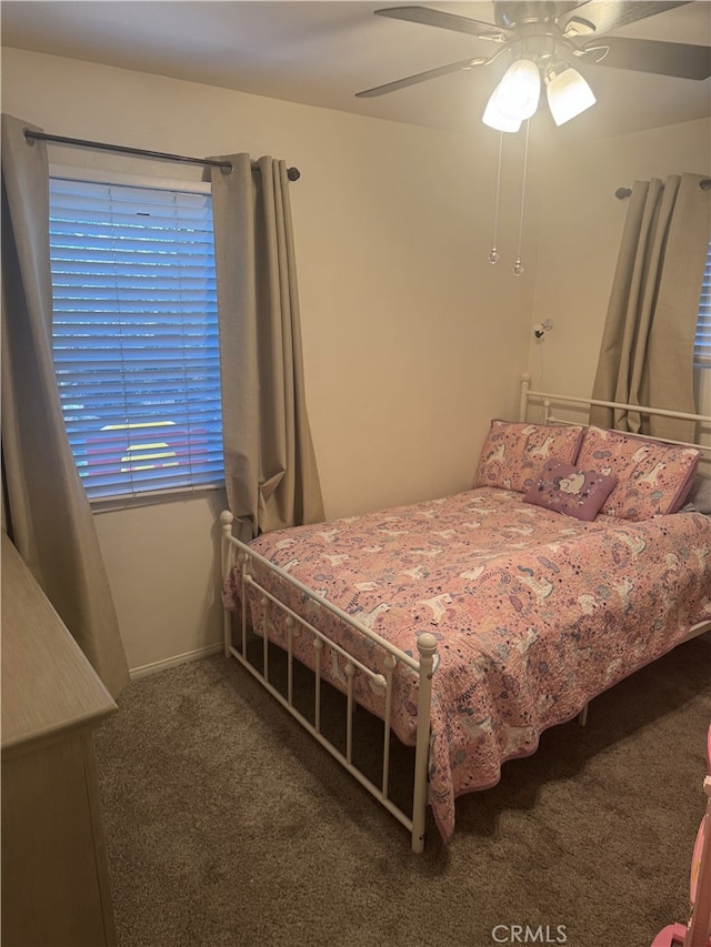 1641 1st St, La Verne, CA 91750 - carpeted bedroom with a ceiling fan and baseboards