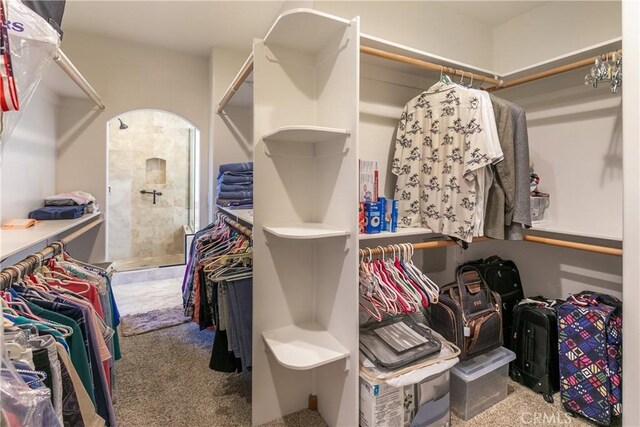 26855 Inyo Ct, Lake Arrowhead, CA 92352 - walk in closet featuring carpet