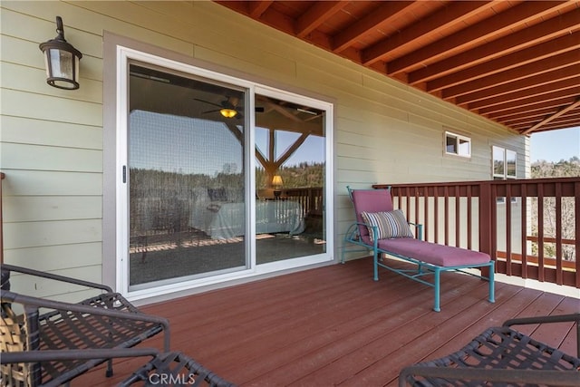 26855 Inyo Ct, Lake Arrowhead, CA 92352 - view of wooden terrace