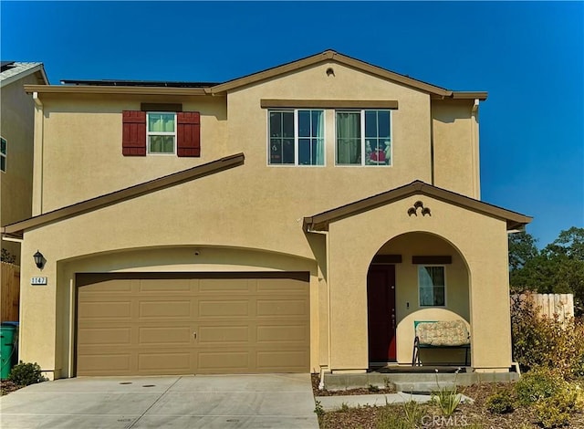 1147 Lentil Way, Chico, CA 95928 - view of front of house featuring stucco siding, driveway, and an attached garage