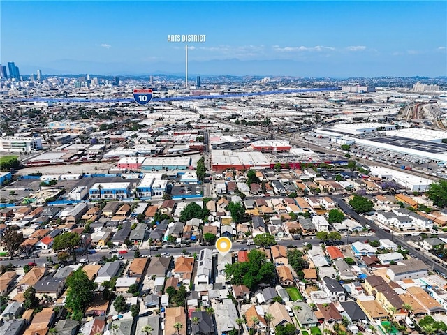 1600 E 33rd St, Los Angeles, CA 90011 - aerial view of property and surrounding area featuring nearby urban area