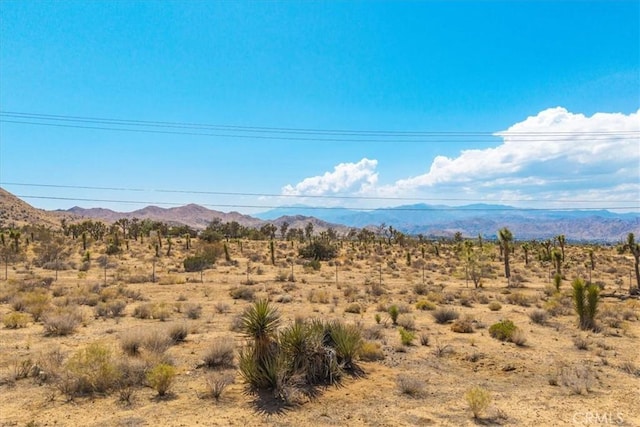 9124 Joshua Ln, Yucca Valley, CA 92284 - mountain view featuring a desert landscape