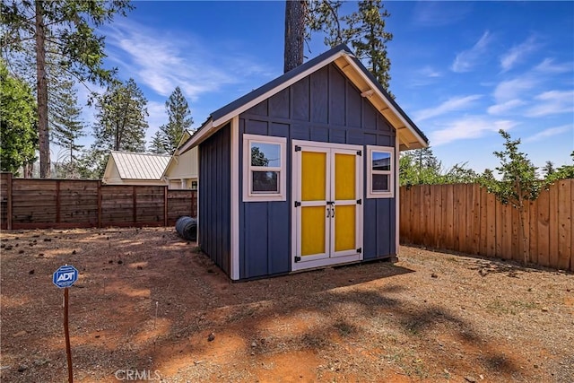 13654 Andover Dr, Magalia, CA 95954 - view of shed featuring a fenced backyard