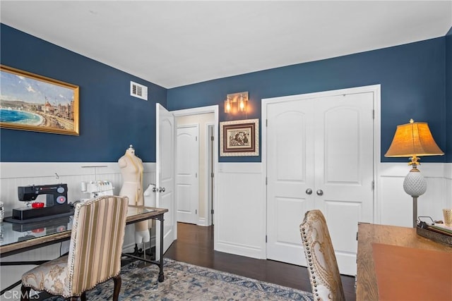 17652 Fiesta Way, Tustin, CA 92780 - office featuring wood finished floors and wainscoting