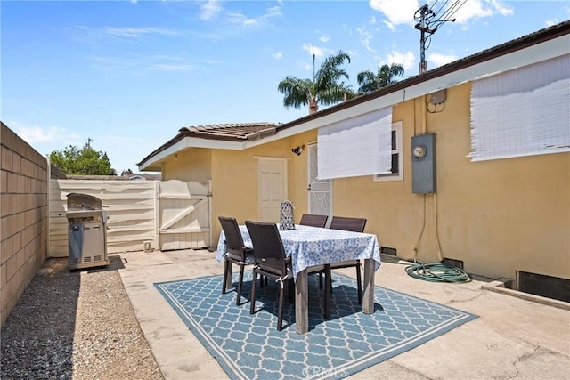 17652 Fiesta Way, Tustin, CA 92780 - view of patio / terrace with a grill and outdoor dining area