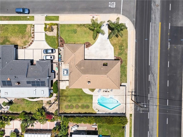17652 Fiesta Way, Tustin, CA 92780 - bird's eye view of a pool area