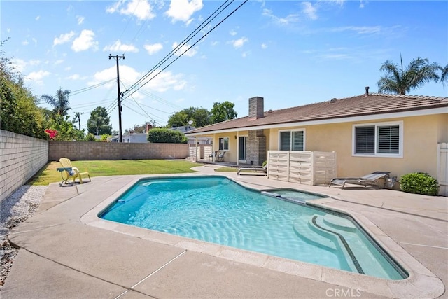 17652 Fiesta Way, Tustin, CA 92780 - view of pool with a patio area and a fenced backyard