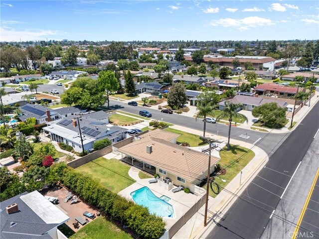 17652 Fiesta Way, Tustin, CA 92780 - aerial view of residential area with a pool