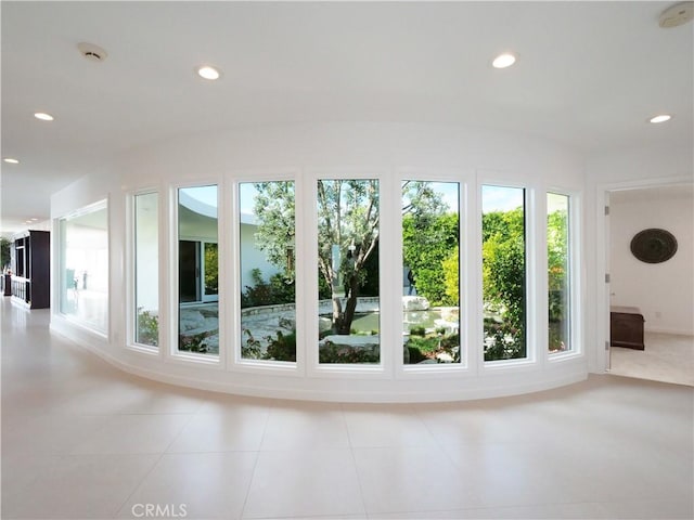 43 Oceanaire Dr, Rancho Palos Verdes, CA 90275 - entryway featuring recessed lighting and light tile patterned flooring
