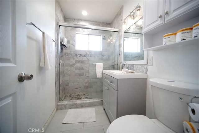 61740 Oleander Dr, Joshua Tree, CA 92252 - bathroom with vanity and a shower stall