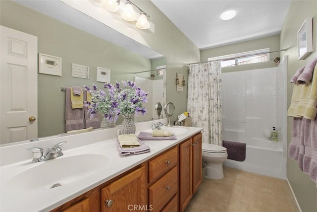 33370 Morning View Dr, Temecula, CA 92592 - bathroom featuring double vanity and shower / bathtub combination with curtain