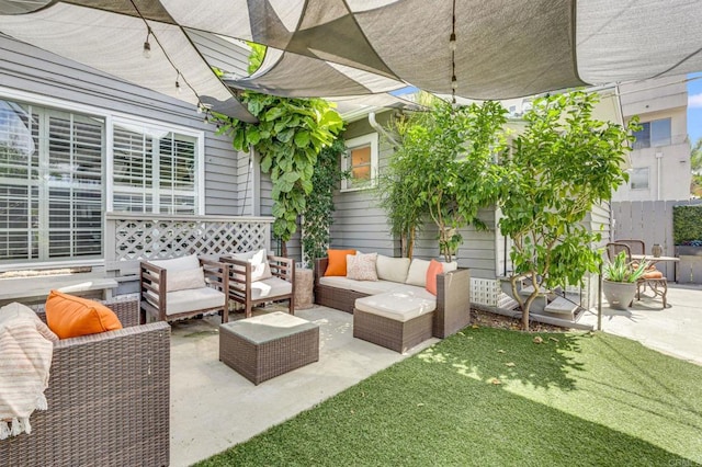 3818 Herbert St, San Diego, CA 92103 - view of patio featuring outdoor lounge area