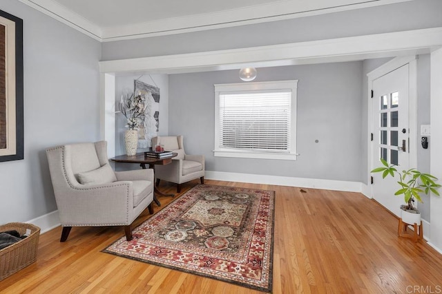 3818 Herbert St, San Diego, CA 92103 - sitting room with wood finished floors, plenty of natural light, and baseboards