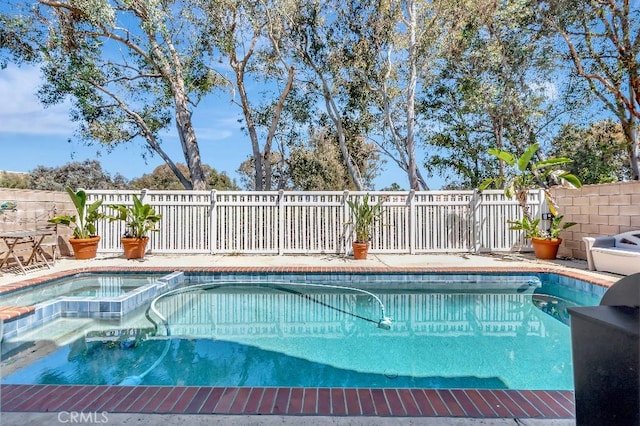 15414 Ficus St, Chino Hills, CA 91709 - view of pool with an in-ground hot tub