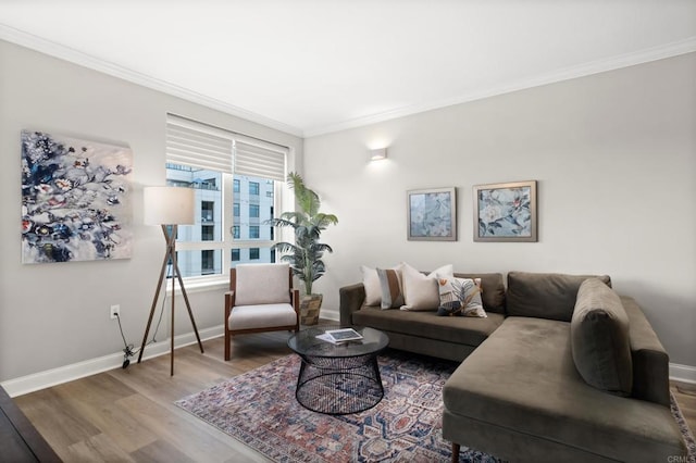 3890 Nobel Dr Unit 1505, San Diego, CA 92122 - living area with wood finished floors and ornamental molding