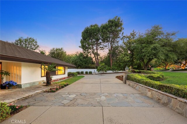738 Hampton Rd, Arcadia, CA 91006 - view of side of property featuring a patio area and driveway