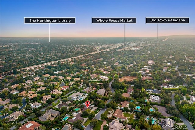 738 Hampton Rd, Arcadia, CA 91006 - aerial view of property's location