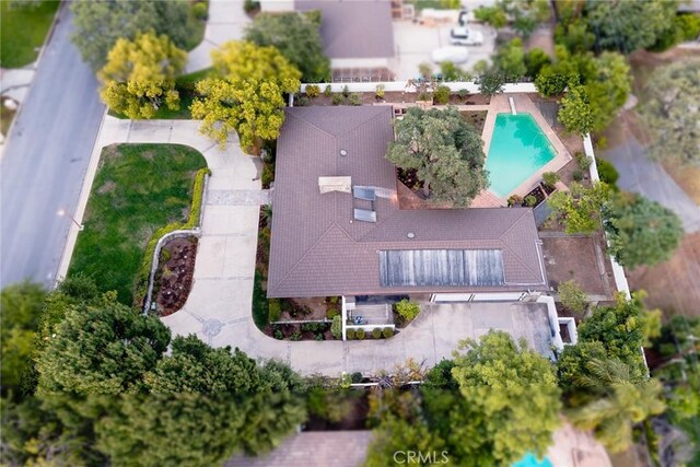 738 Hampton Rd, Arcadia, CA 91006 - bird's eye view of a pool area