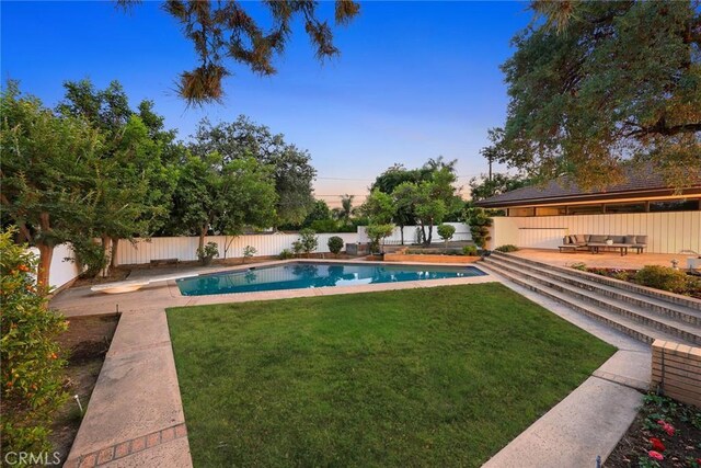 738 Hampton Rd, Arcadia, CA 91006 - view of pool featuring a fenced backyard and a patio area