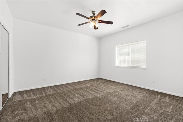 5972 Peck Ln, Paradise, CA 95969 - carpeted empty room with a ceiling fan and baseboards