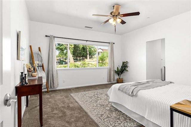 5972 Peck Ln, Paradise, CA 95969 - bedroom with carpet floors and a ceiling fan