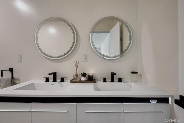 27947 St Bernard Ln, Lake Arrowhead, CA 92352 - bathroom featuring double vanity