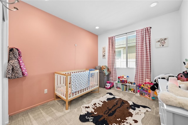 1372 Bello Pl, San Jacinto, CA 92582 - carpeted bedroom with recessed lighting and a nursery area