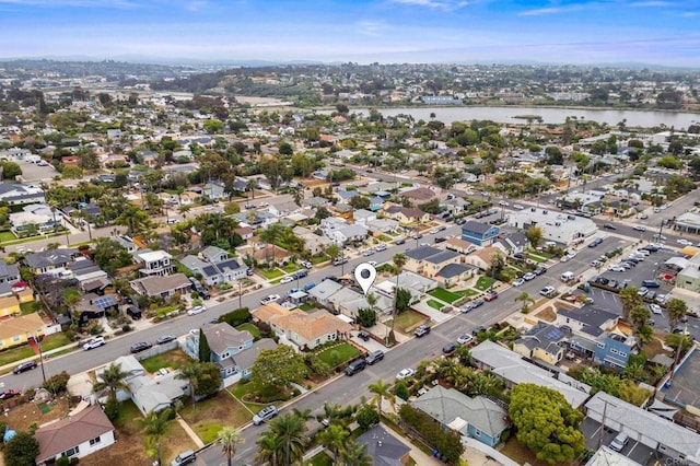 1918 S Freeman St, Oceanside, CA 92054 - aerial overview of property's location featuring a nearby body of water and nearby suburban area