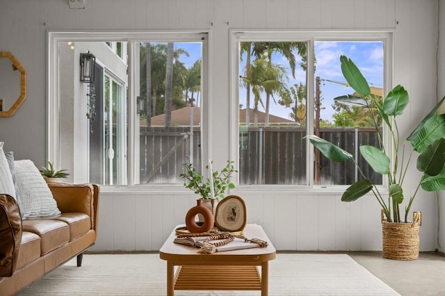1918 S Freeman St, Oceanside, CA 92054 - sunroom / solarium featuring a decorative wall and wood walls