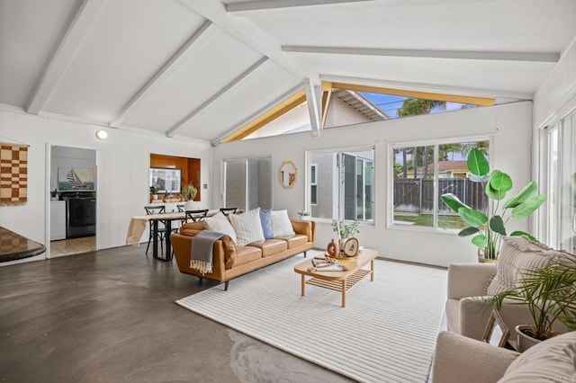 1918 S Freeman St, Oceanside, CA 92054 - living area featuring concrete floors