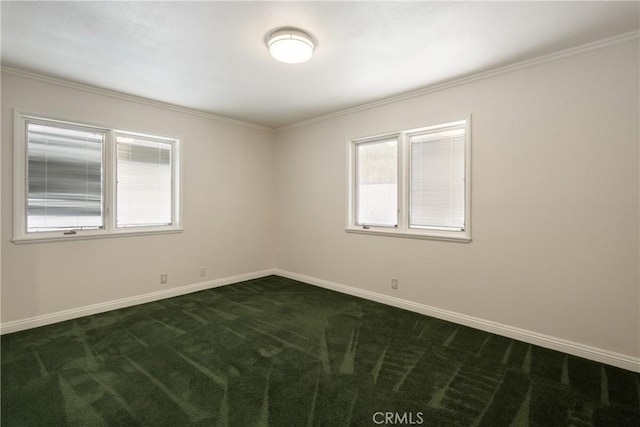 45740 Verba Santa Dr, Palm Desert, CA 92260 - spare room with dark colored carpet and crown molding