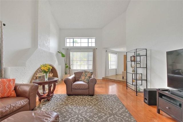 22784 Wren St, Grand Terrace, CA 92313 - living room with wood finished floors and a towering ceiling