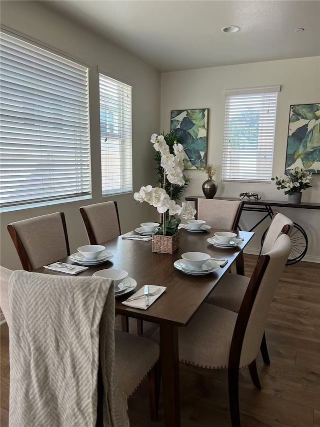 7739 Lupin St, Chino, CA 91708 - dining space featuring wood finished floors and healthy amount of natural light