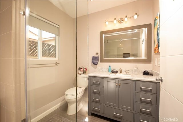 5427 Noble Ave, Sherman Oaks, CA 91411 - full bath featuring vanity and an enclosed shower