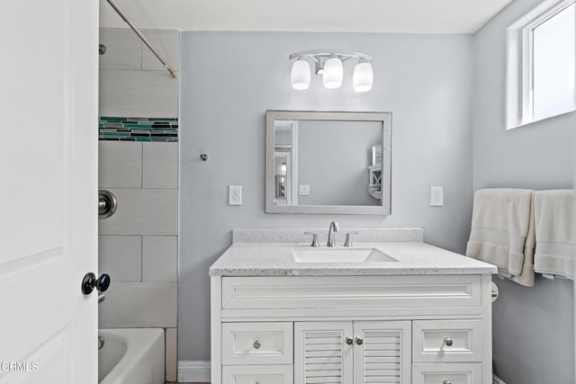 1350 Elder St, Oxnard, CA 93036 - bathroom featuring vanity and shower / tub combination