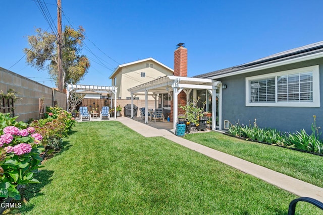 1350 Elder St, Oxnard, CA 93036 - fenced backyard featuring a pergola and a patio area