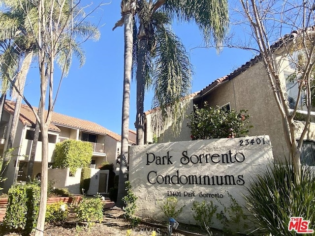 23391 Park Sorrento Unit 62, Calabasas, CA 91302 - view of community sign
