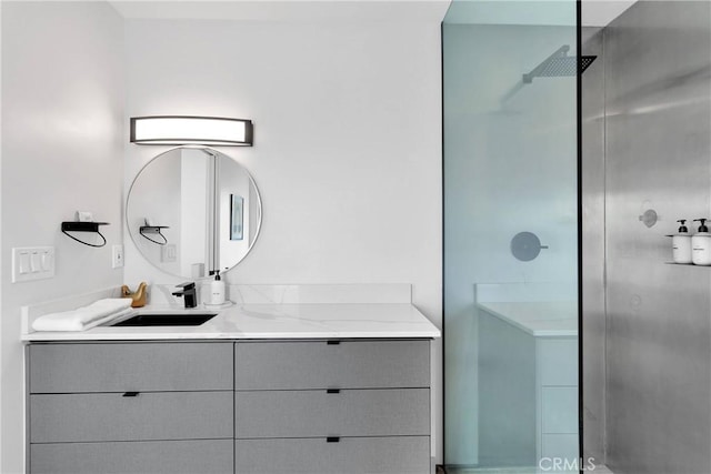 64177 Sullivan Rd, Joshua Tree, CA 92252 - full bathroom featuring a walk in shower and vanity