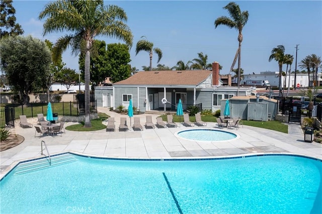 19847 Coventry Ln, Huntington Beach, CA 92646 - community pool featuring a patio area
