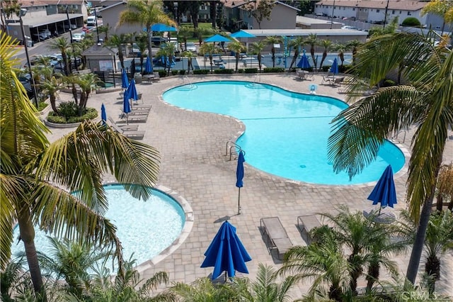 19847 Coventry Ln, Huntington Beach, CA 92646 - community pool featuring a patio