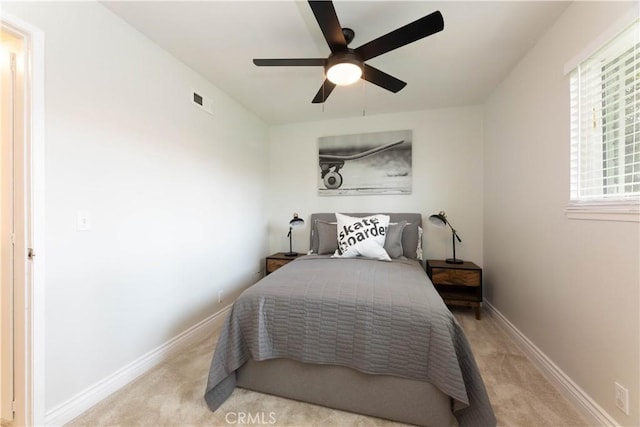 19847 Coventry Ln, Huntington Beach, CA 92646 - bedroom with light carpet and ceiling fan