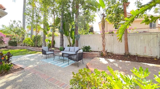 4 Salerno, Irvine, CA 92614 - fenced backyard featuring a patio area and an outdoor hangout area